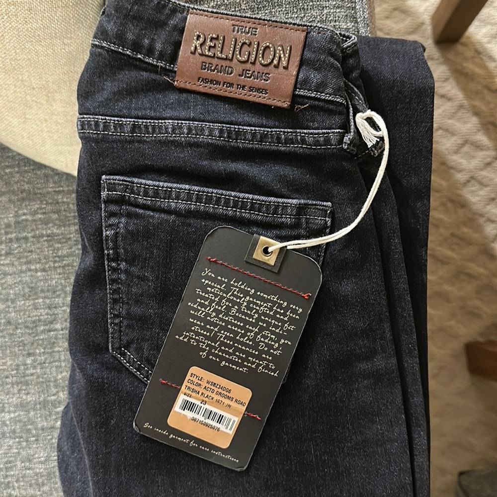 Girls True Religion Trisha Black Jeans